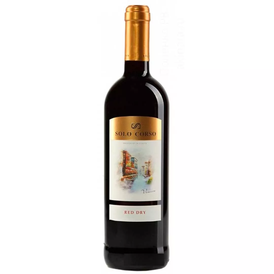 Вино Solo Corso Rosso красное сухое 0,75л 11%