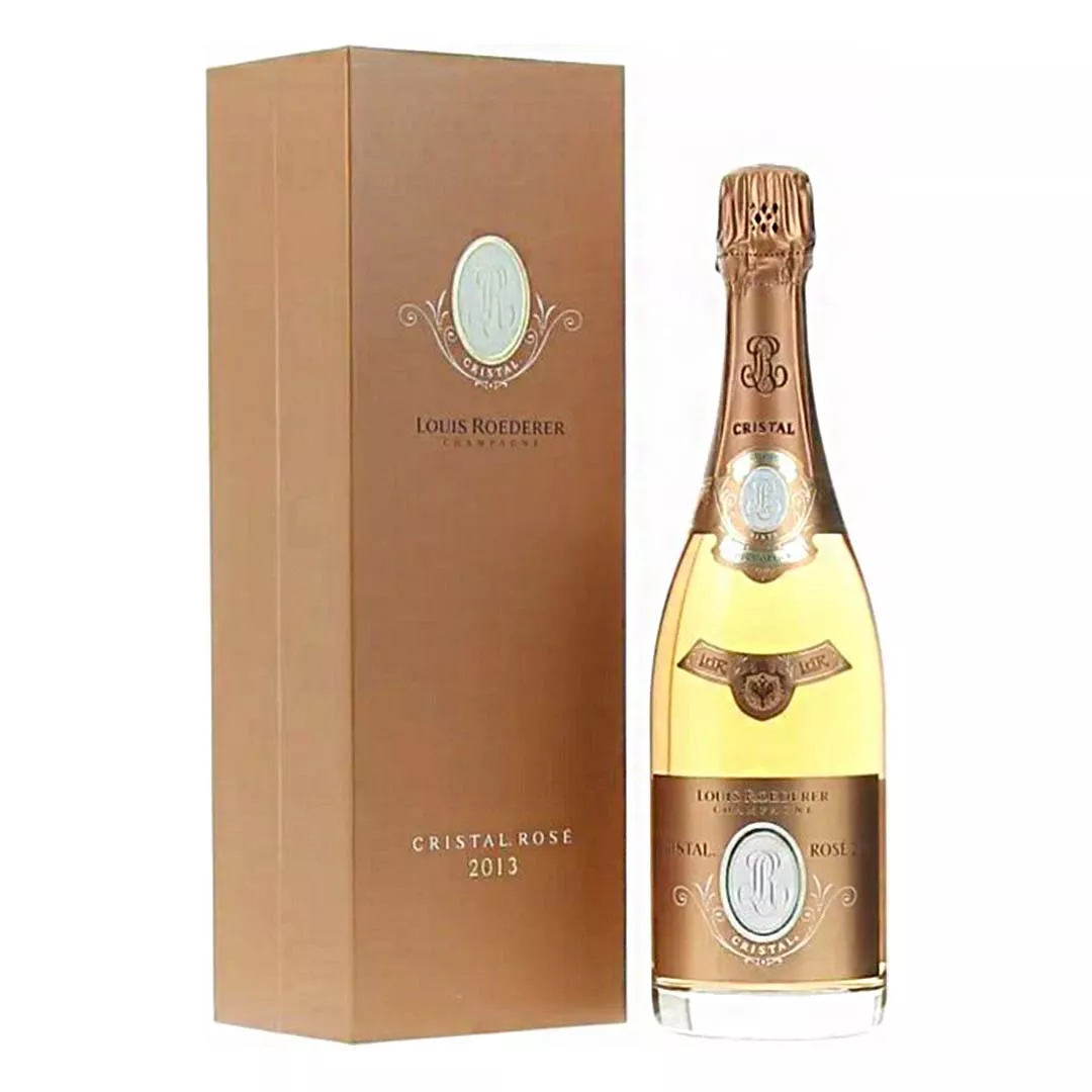 Шампанське Louis Roederer Cristal Rose Vintage Gift Box 2013 рожевий брют 0,75л 10,6-12,9%