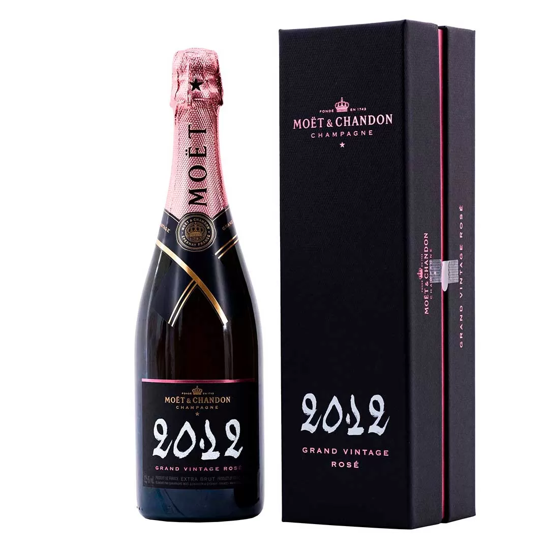Шампанське Moet + Chandon Grand Vintage Rose сухе рожеве 0,75 л 11-13% у подарун. упаковці