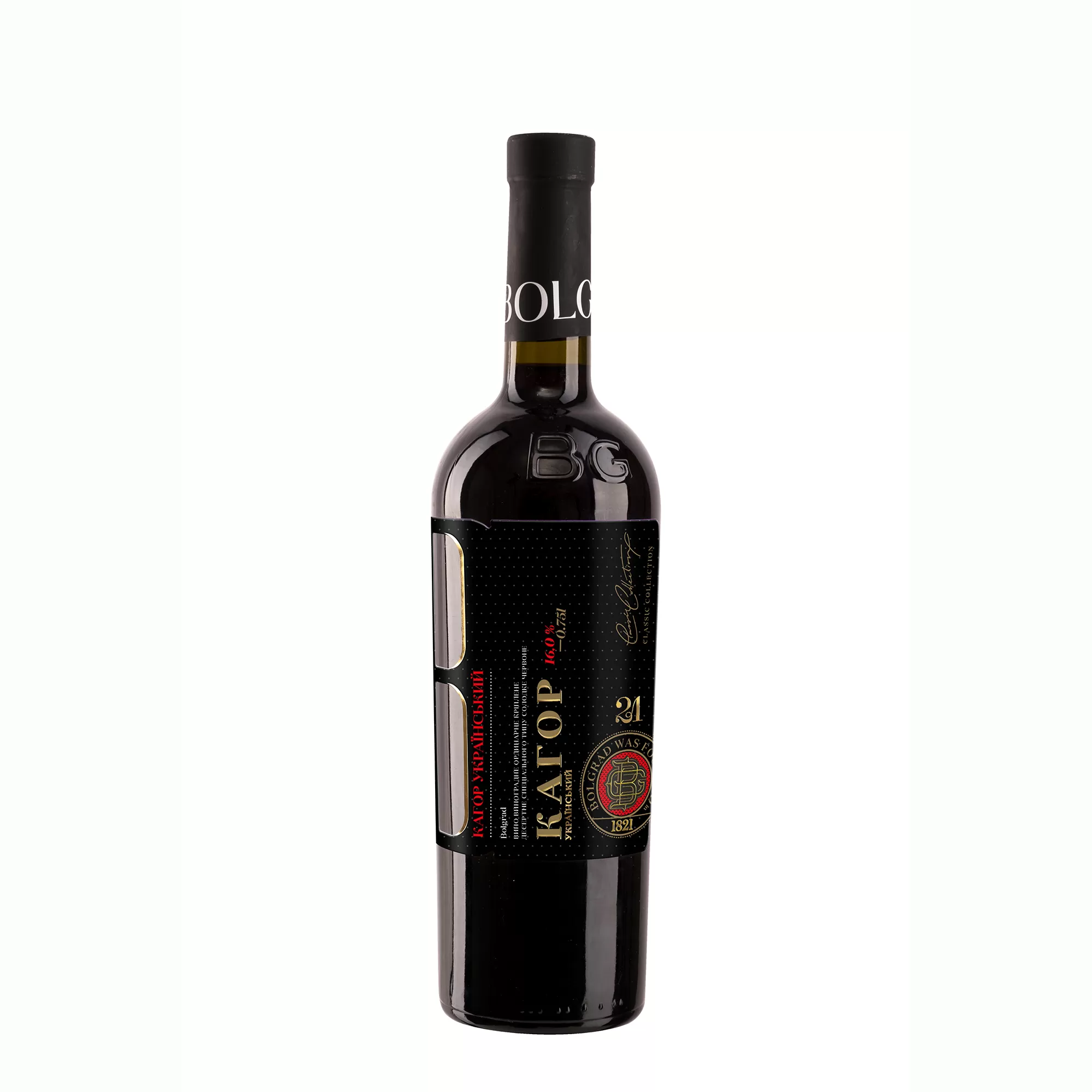Вино Bolgrad Кагор Украинский красное десертное 0,75л 16% (1544)