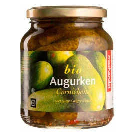 Огурцы кисло-сладкие маринованные органические Machandel 350 г