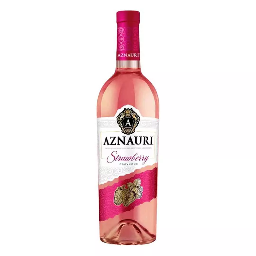 Вино Aznauri Полуниця рожеве солодке 0,75 л 9-13%