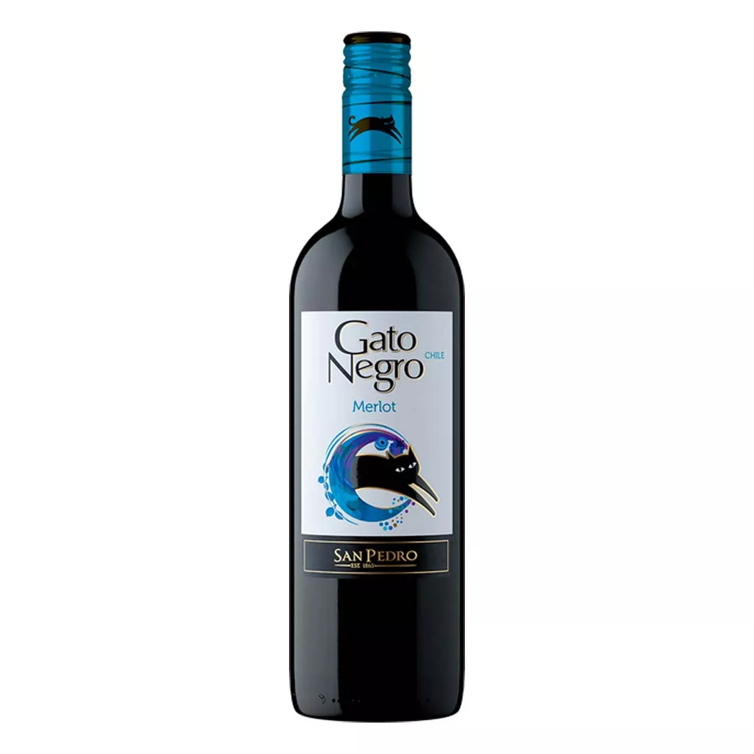 Вино Gato Negro Merlot червоне сухе 0,75л 13%