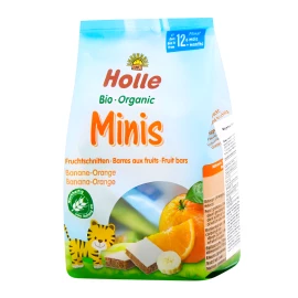 Фруктові батончики міні Банан-апельсин органічні (з 12 місяців) Holle 8×12,5 г