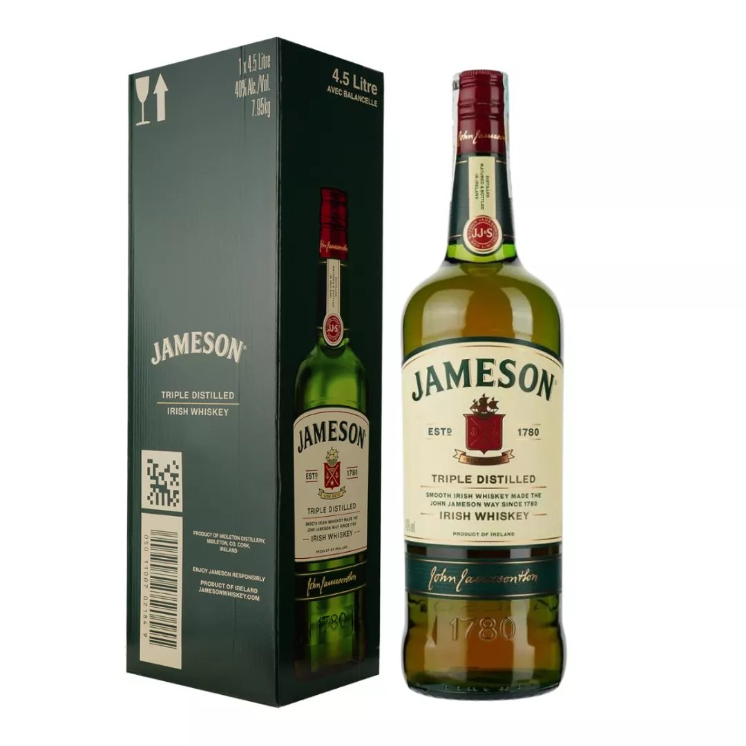Віскі Jameson Irish Whiskey 4,5 л 40% без гойдалки