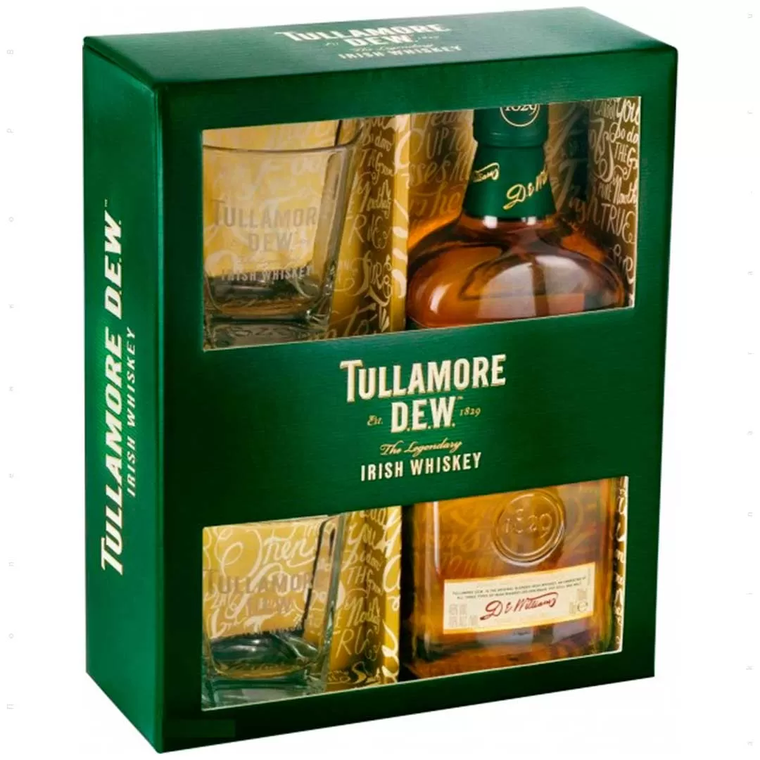 Виски бленд Tullamore D.E.W. Original 0,7л 40% + 2 бокала