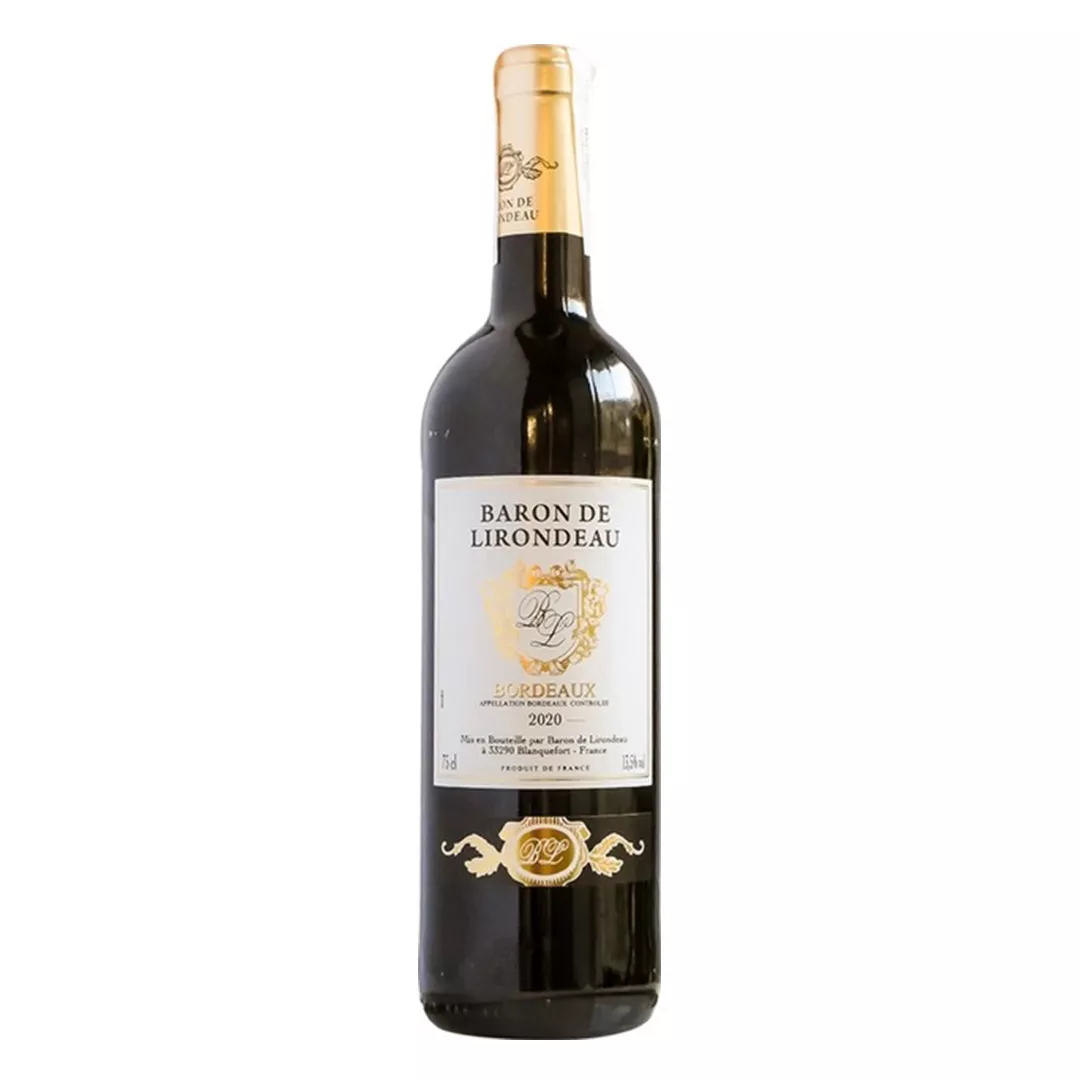 Вино Бордо Baron de Lirondeau красное сухое 0,75л 11%