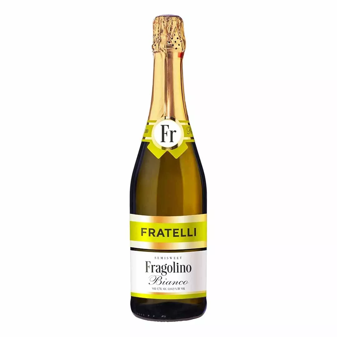 Напій винний слабоалкогольний Fratelli Fragolino Bianco білий напівсолодкий 0,75л 6-6,9%