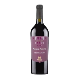 Вино червоне сухе Cantina Sava Poggio Pasano Negroamaro Puglia 0,75 л 14%