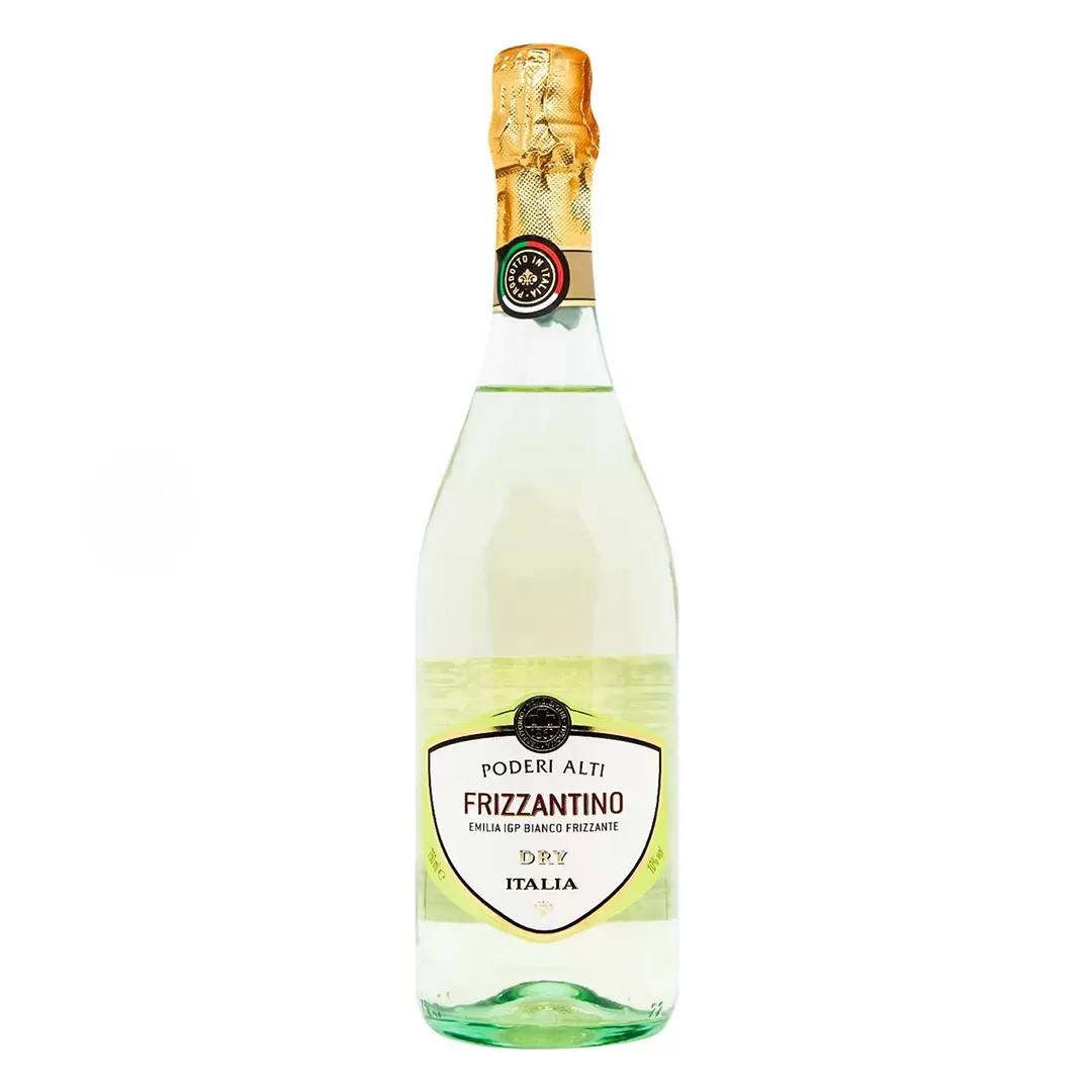 Вино ігристе Poderi Alti Frizzantino Emilia Bianco Secco-Dry біле сухе 0,75 л 7,5%