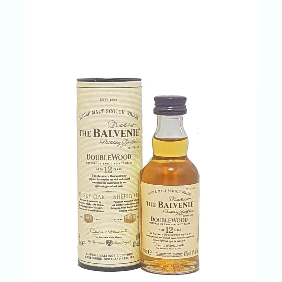Віскі односолодовий Balvenie Doublewood 12 років витримки 0,05л 40%