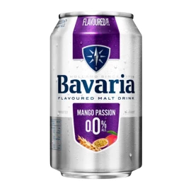 Пиво Bavaria Malt Mango Passion безалкогольне світле фільтроване 0,33 л 0%