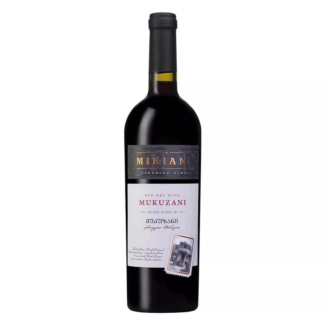 Вино Miriani Мукузани красное сухое 0,75л 11-12%