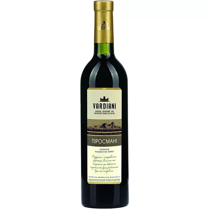 Вино Vardiani Піросмані червоне напівсухе 0,75л 9,5-14%