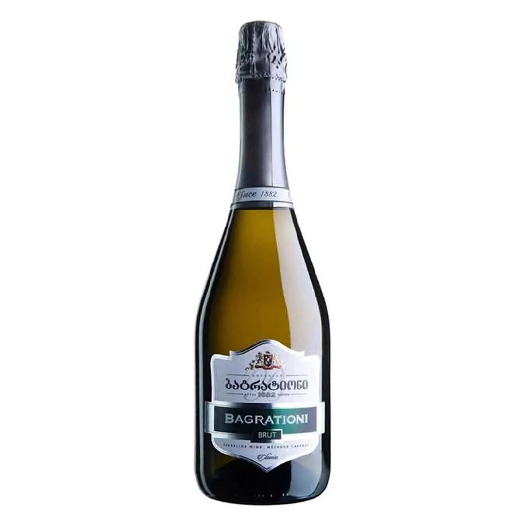 Вино игристое Bagrationi классическое белое брют 0,75л 12%