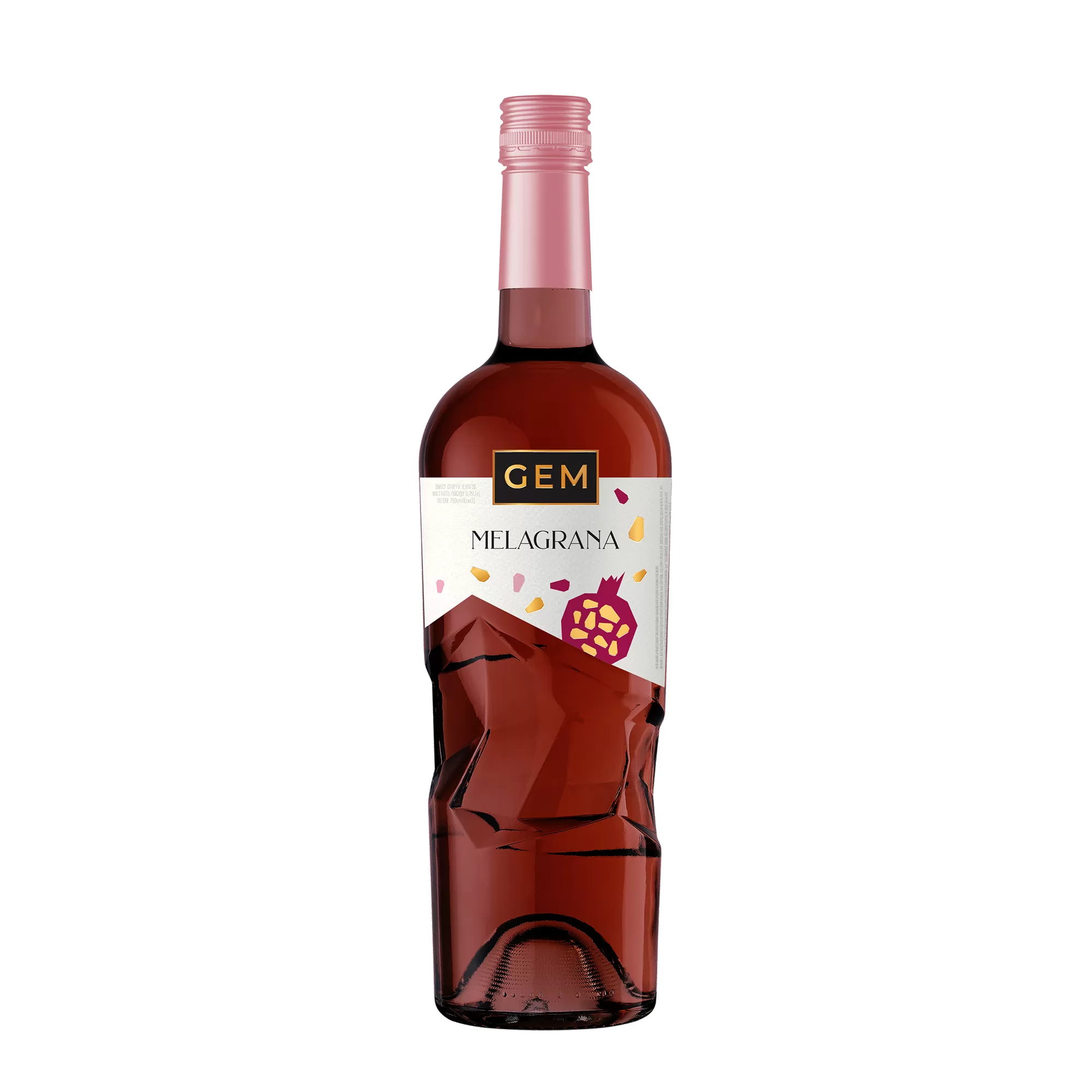 Напиток винный слабоалк. газированный GEM Гранат полусладкий красный (2534) 0,75л 6,9%