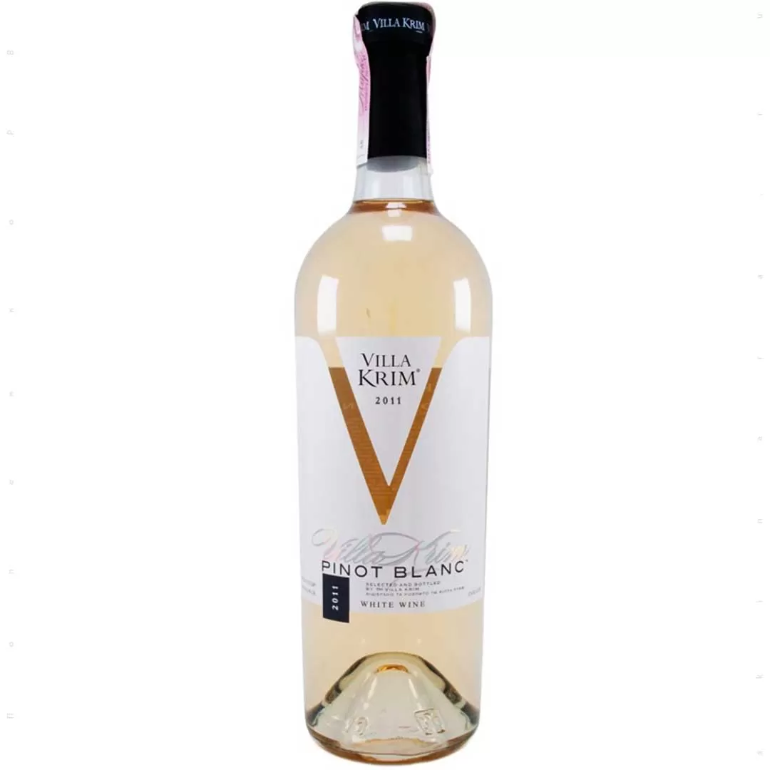 Вино Villa Krim Pinot Blanc біле сухе 0,75л 9,5-13%