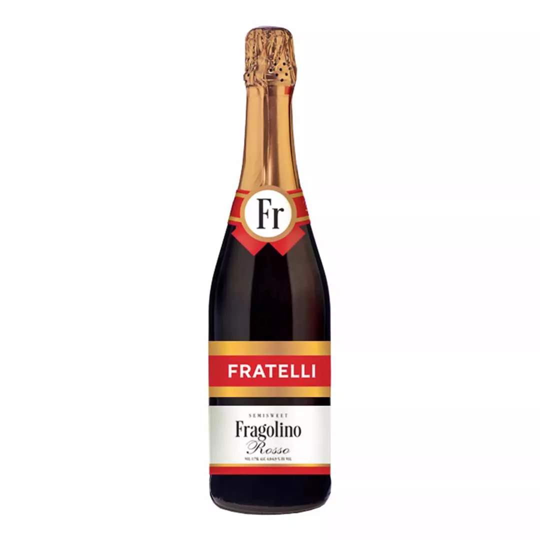 Вино ігристе Fratelli Fragolino Rosso червоне напівсолодке 0,75л 6-6,9%