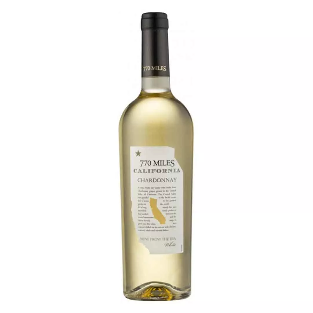 Вино 770 Miles Шардоне белое сухое 0,75л 12,5%