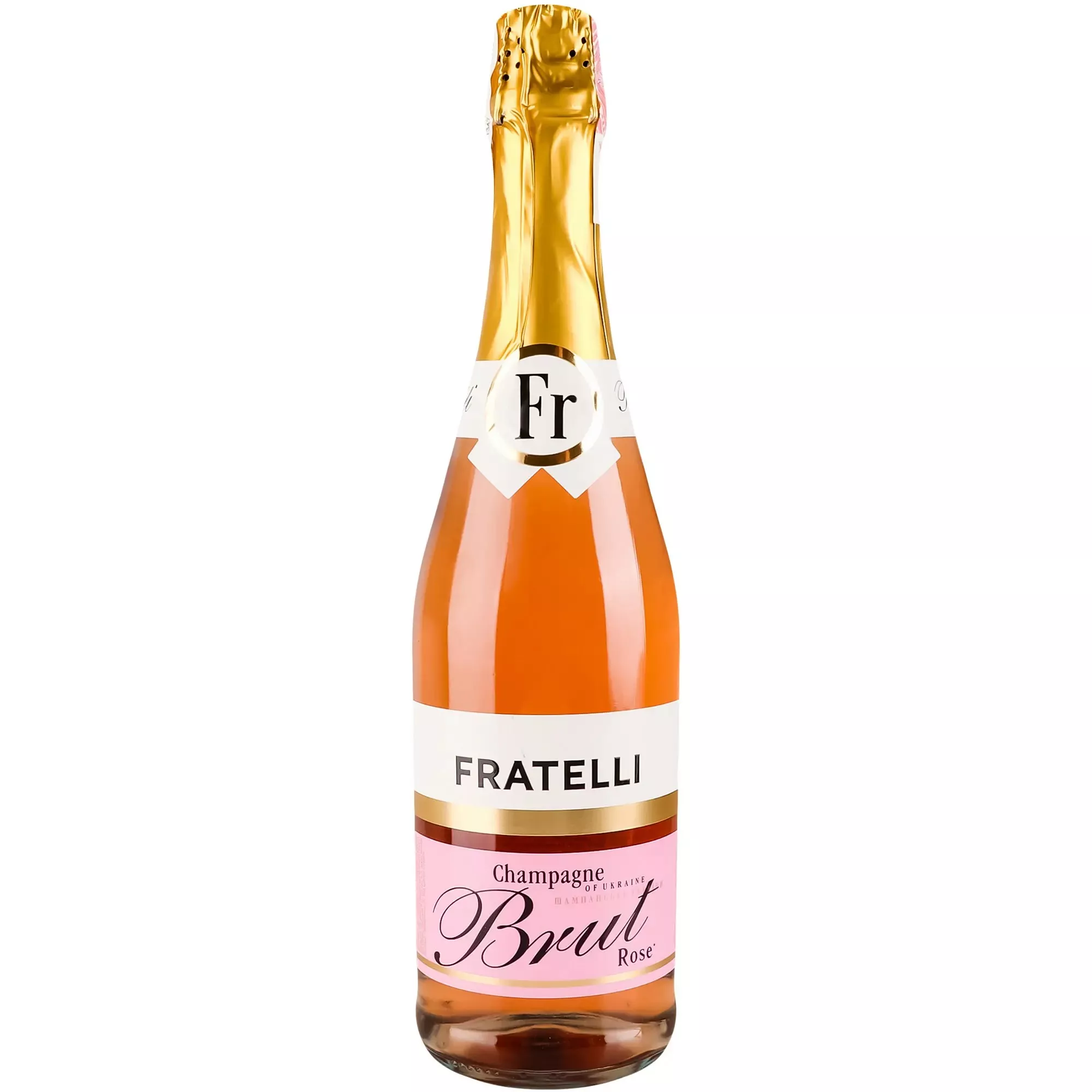Вино игристое Fratelli Brut розовое 0,75л 10-13,3%