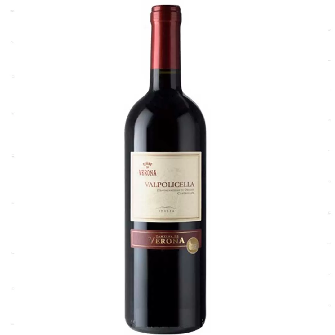 Вино Cantina di Verona Valpolicella DOC червоне сухе 0,75л 12,5%
