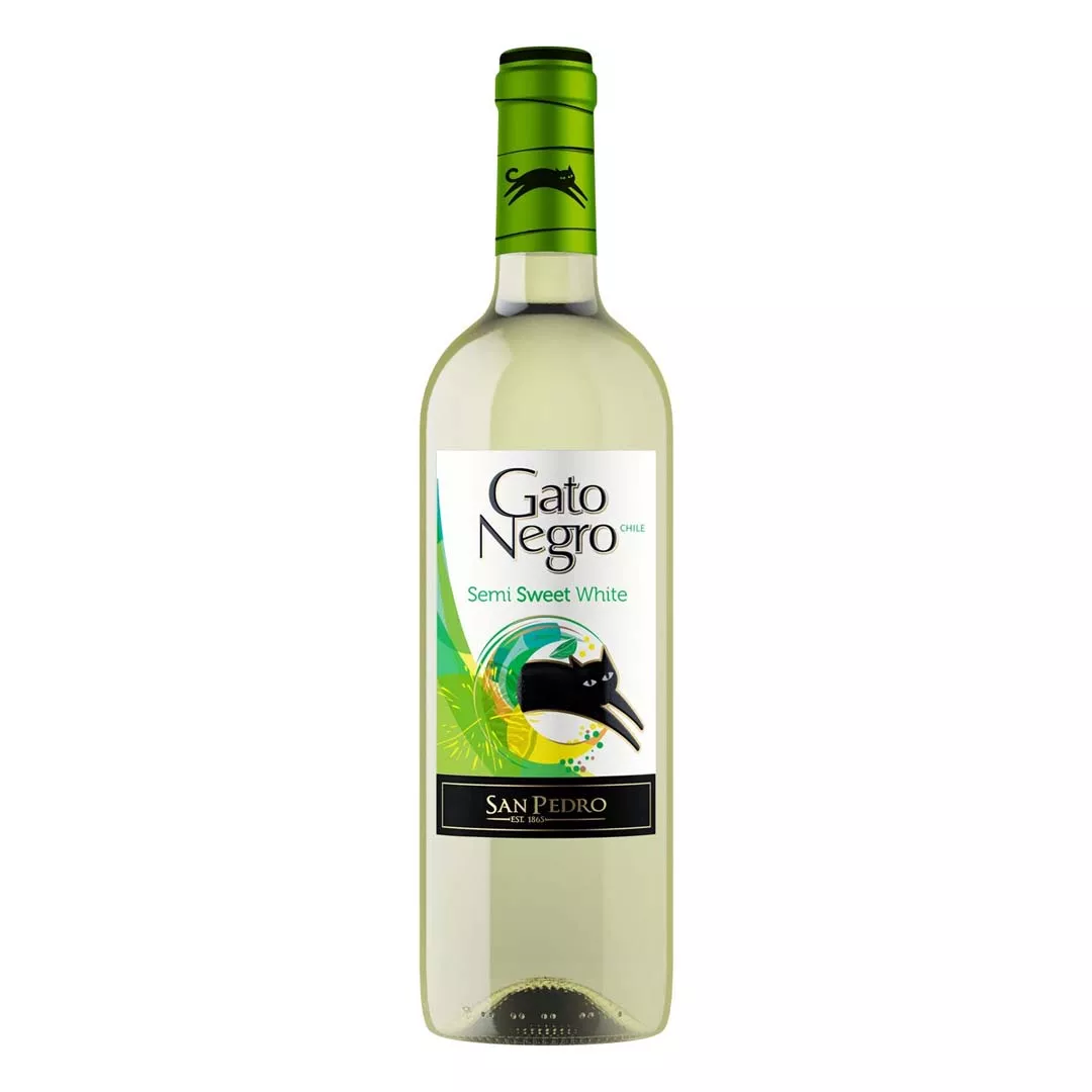 Вино Gato Negro San Pedro Pinot Grigio біле напівсолодке 0,75л 12%