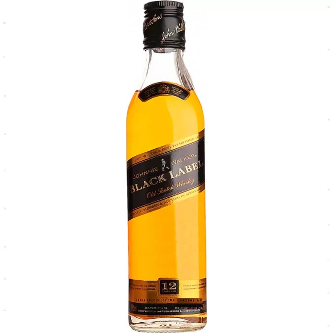 Виски Johnnie Walker Black label 12 лет выдержки 0,375 л 40%