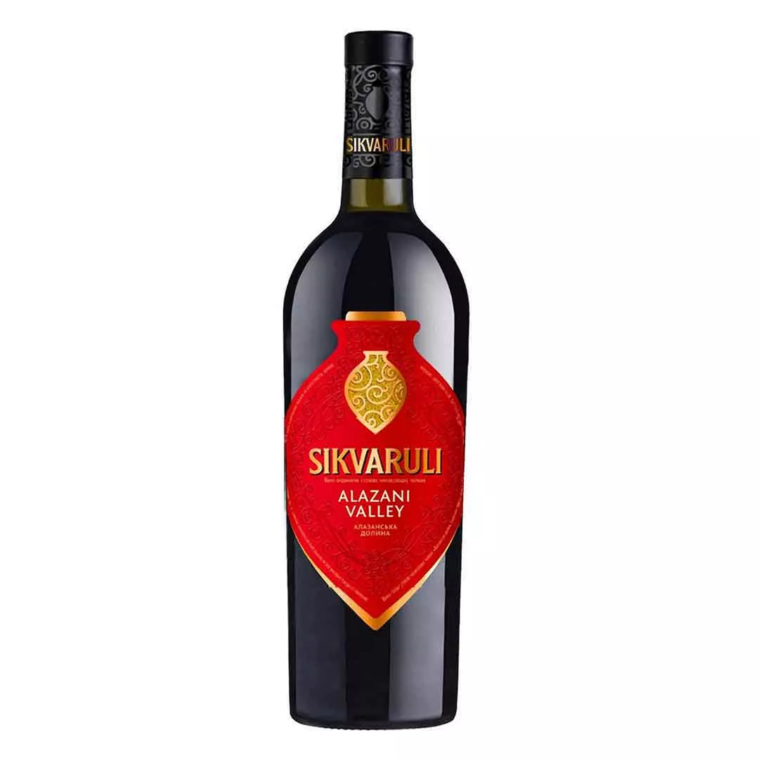 Вино Алазанська Долина Sikvaruli напівсолодке червоне 0,7л 12%