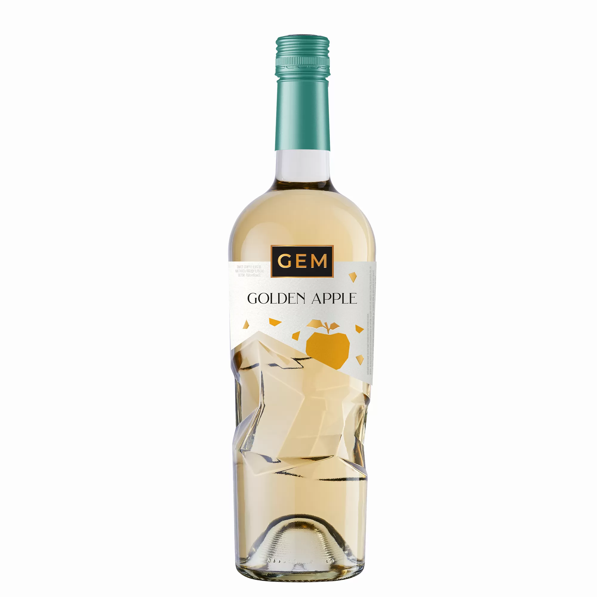 Напиток винный слабоалк. GEM Golden Apple газированный полусладкий белый (2558) 0,75л 6,9%