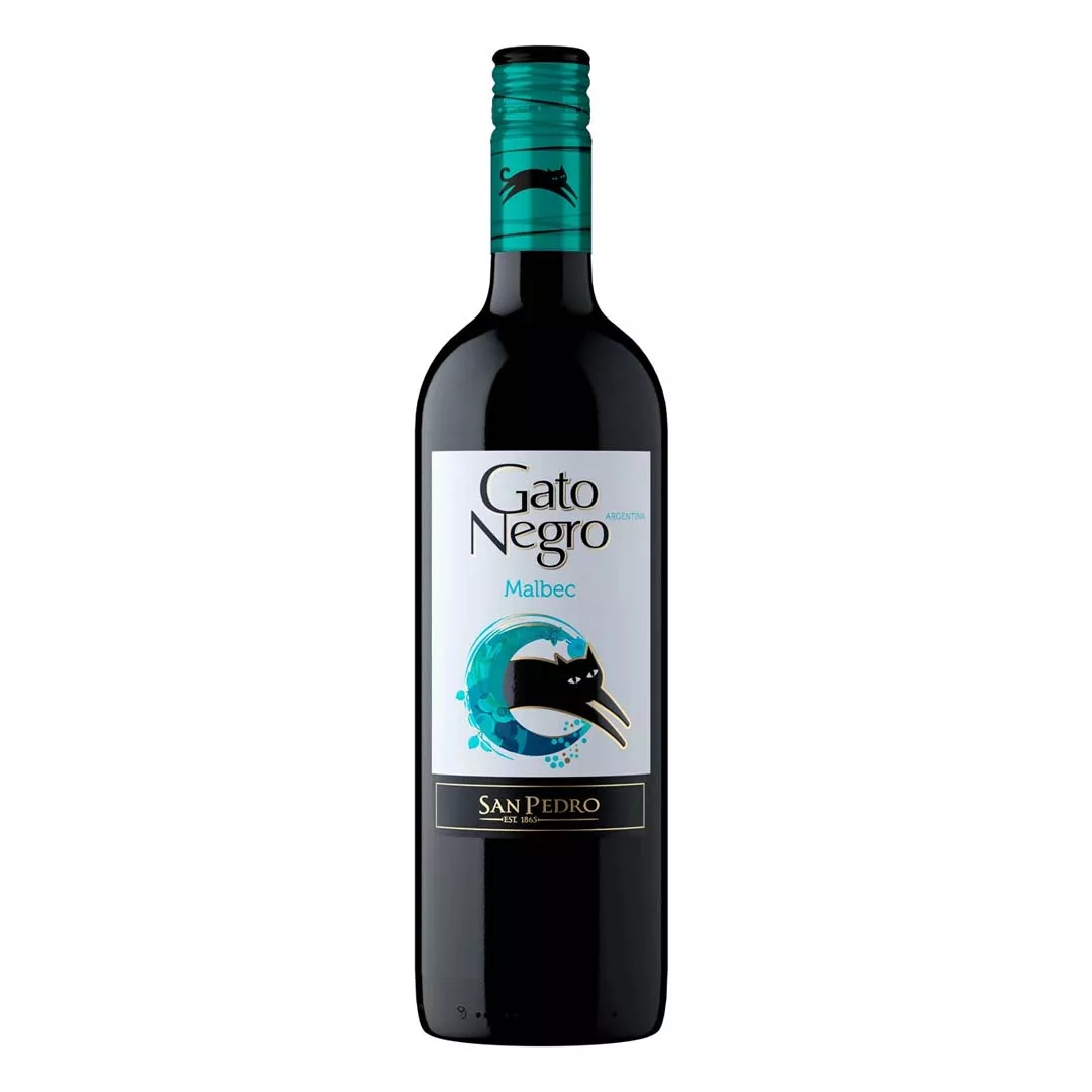 Вино Gato Negro Malbec красное сухое 0,75л 13%