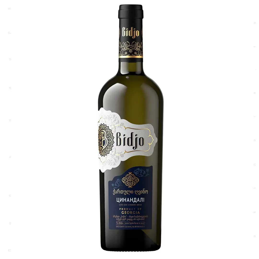 Вино Bidjo Tsinandali белое сухое 0,75л 11-14%