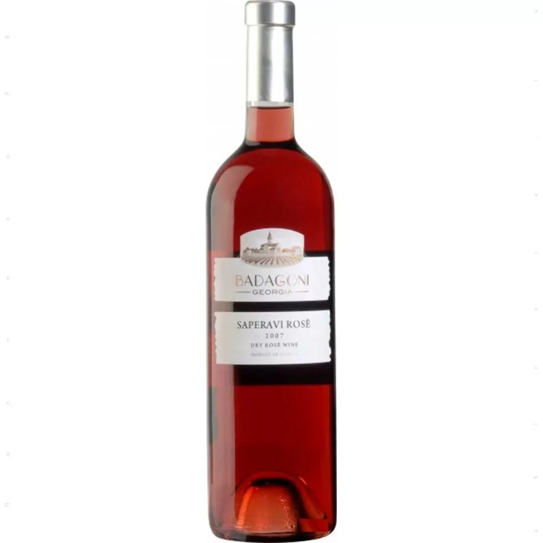 Вино Badagoni Saperavi рожеве сухе 0,75л 12%