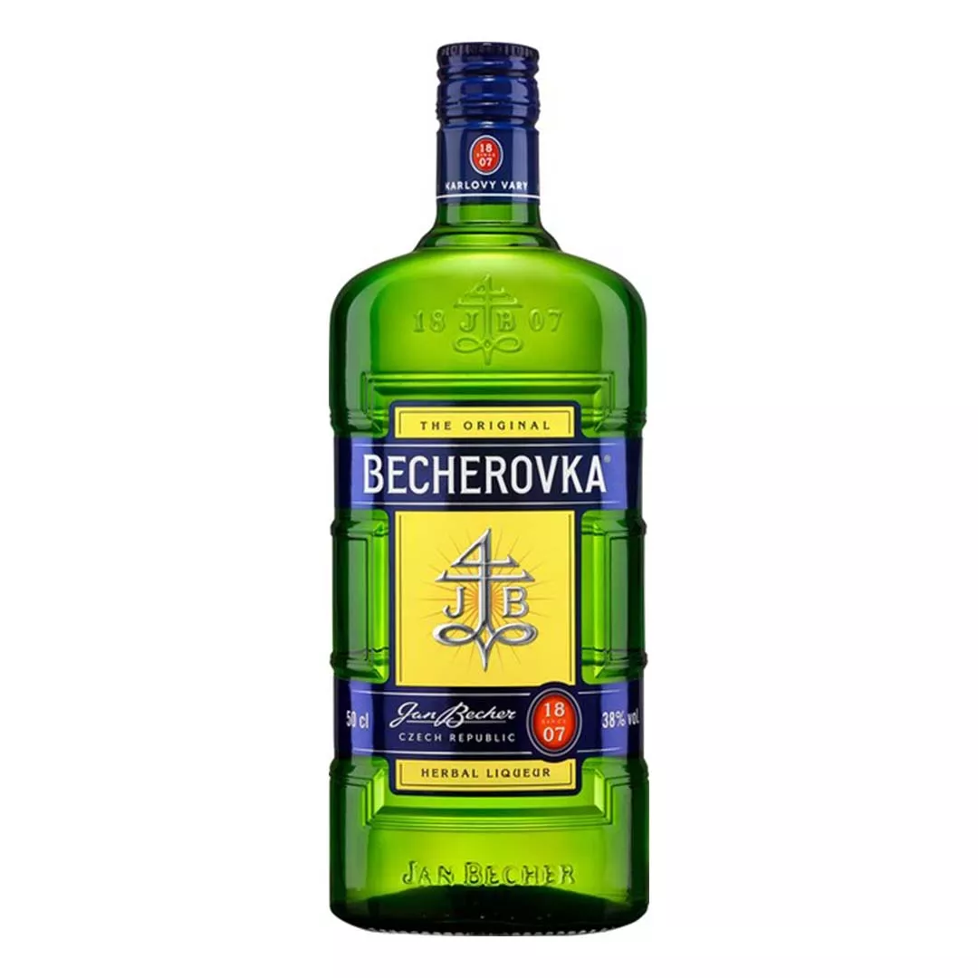 Лікер Becherovka на травах 0,5л 38%