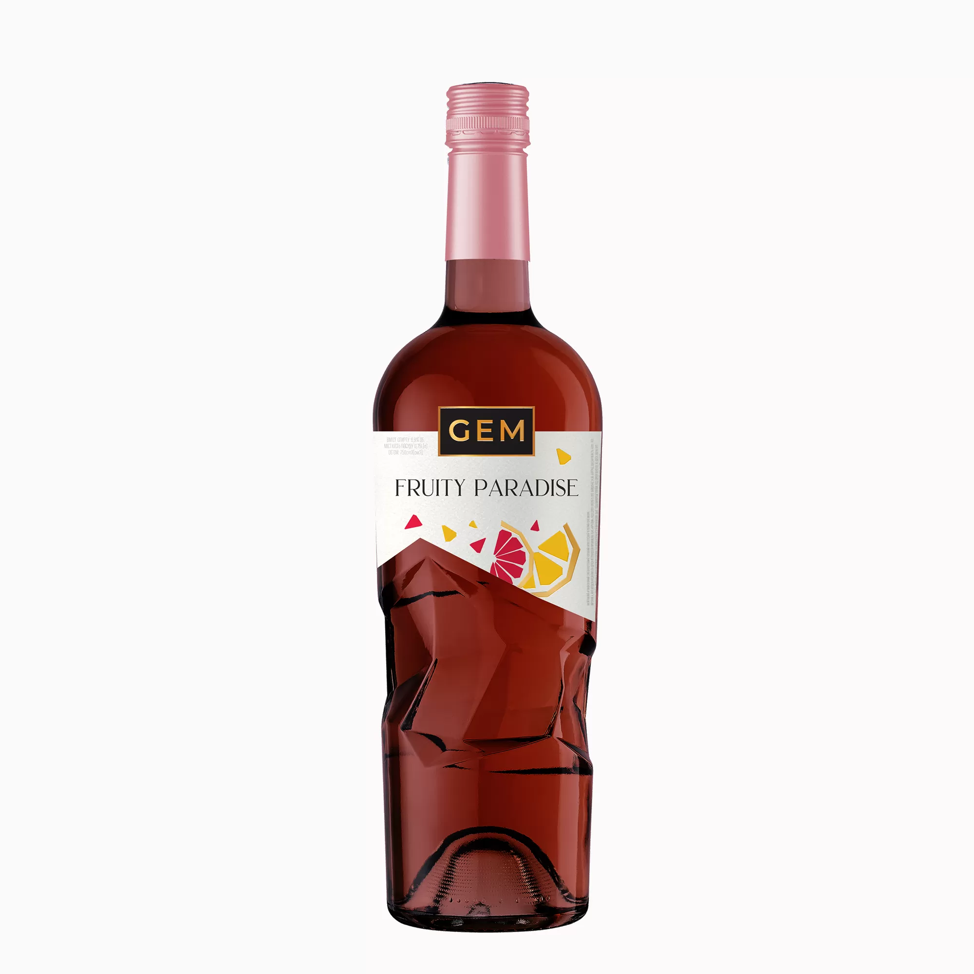 Напиток винный слабоалк. газированный GEM Фруктовый Рай полусладкий красный (2596) 0,75л 6,9%