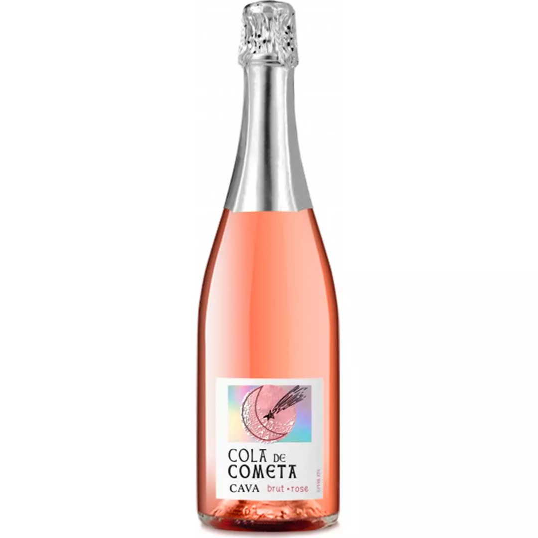 Вино ігристе Cola de Cometa Cava рожеве брют 0,75л 11,5%