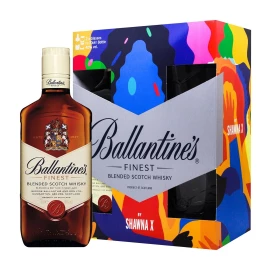Виски Ballantine's Finest 0,7 л 40% + 2 бокала купить