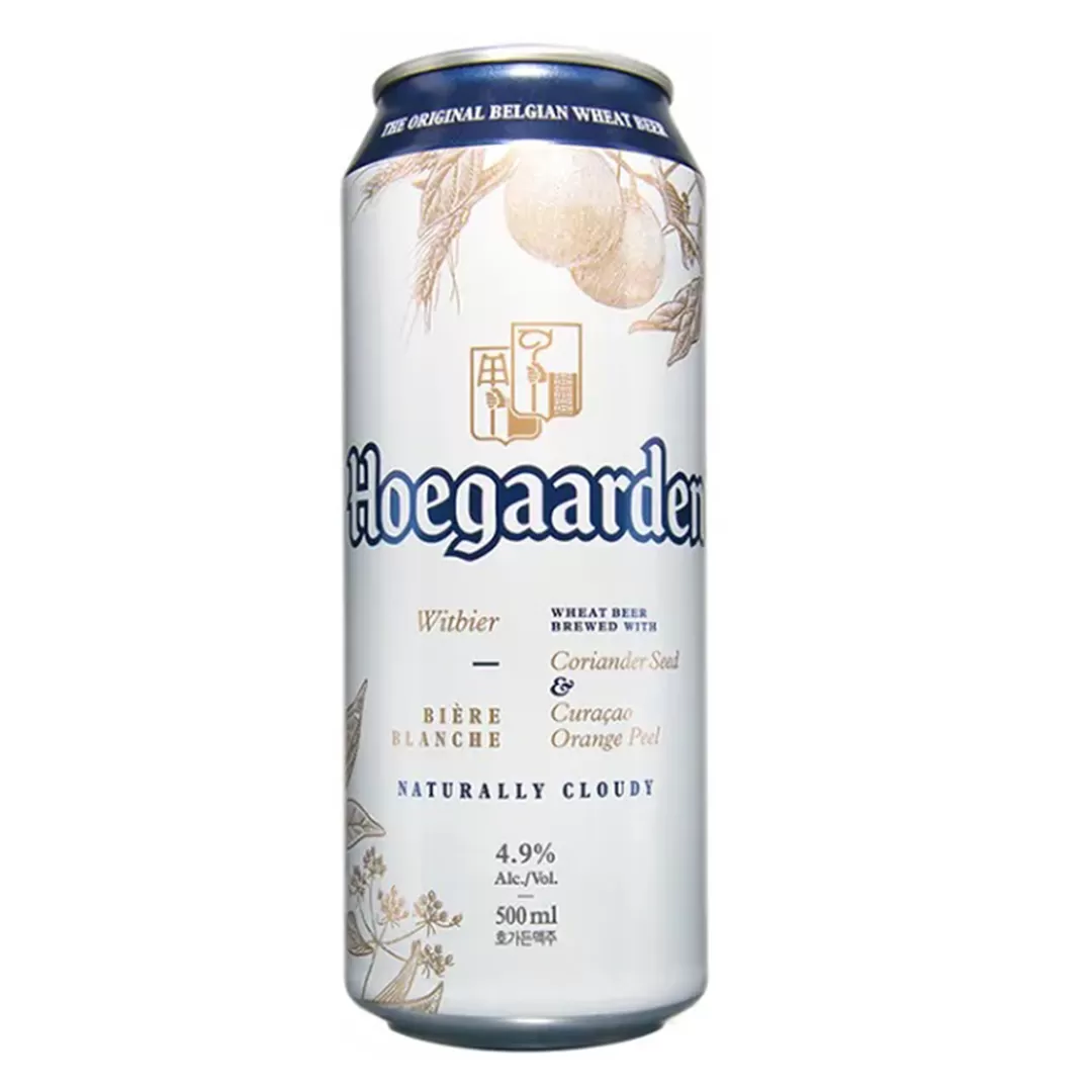 Пиво Hoegaarden White 0,5л 4,9% у бляшаній банці