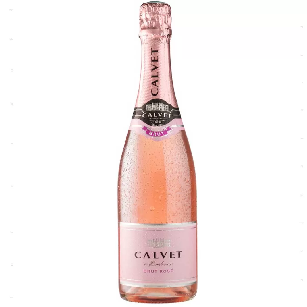 Вино игристое Calvet Cremant de Bordeaux Brut розовое брют 0,75л 10,5%