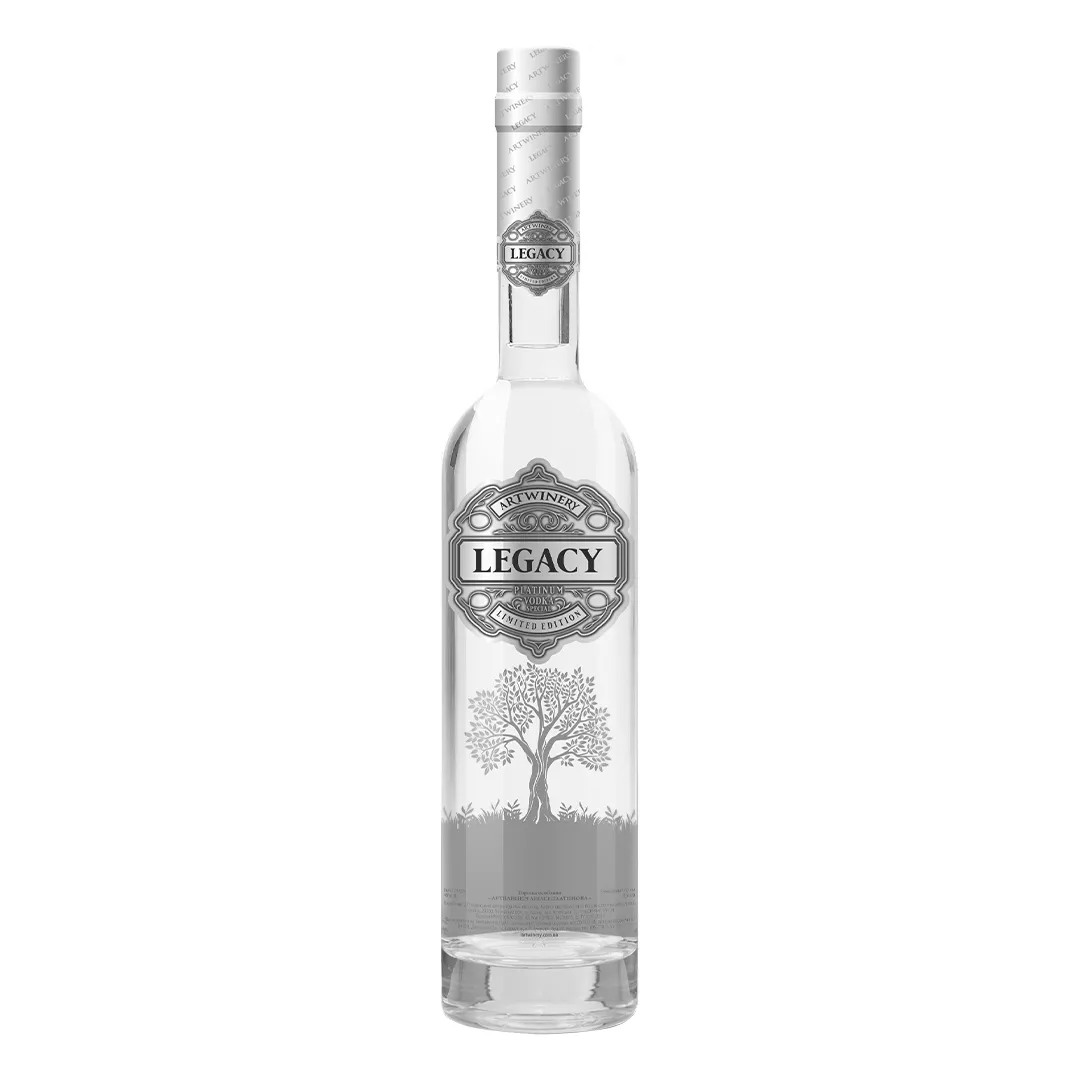 Горілка Artwinery Legacy Платинова 0,5л 40%