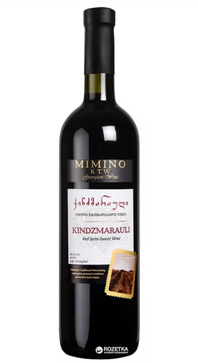 Вино Mimino Кіндзмараулі червоне напівсолодке 0,75 л 11-12%