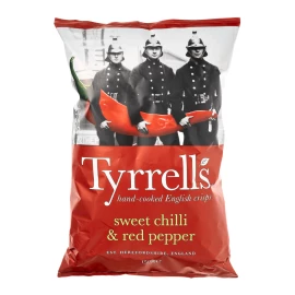 Чіпси картопляні з солодким чилі та червоним перцем Tyrrell's 150 г