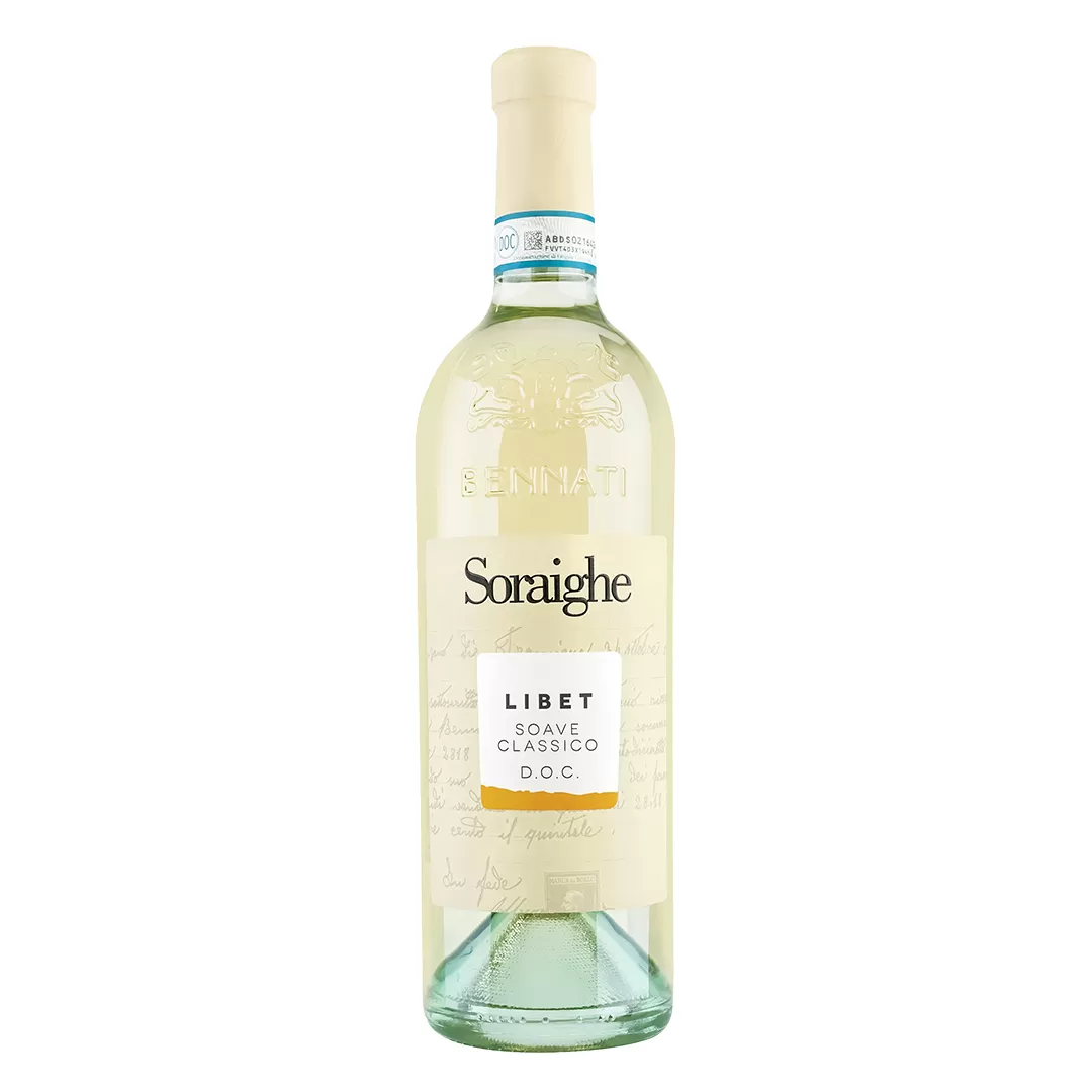 Вино Soraighe Libet Soave Classico DOC белое сухое 0,75л 12,5%