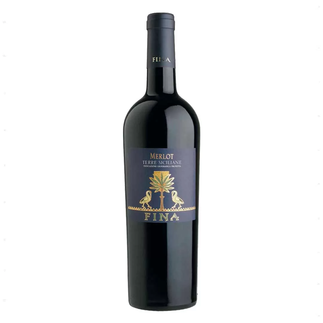 Вино Fina Vini Merlot красное сухое 0,75л 14%