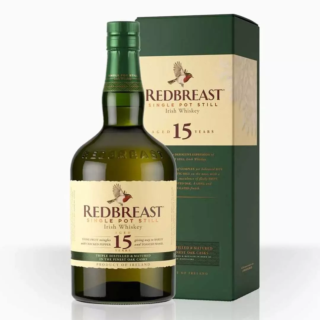 Виски Redbreast 15 лет выдержки 0,7л 46% в подарочной упаковке
