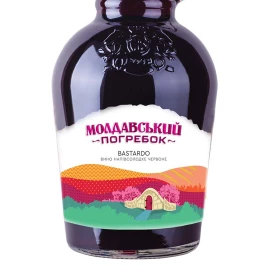 Вино Молдовський погрєбок Bastardo червоне напівсолодке 1л 13% купити