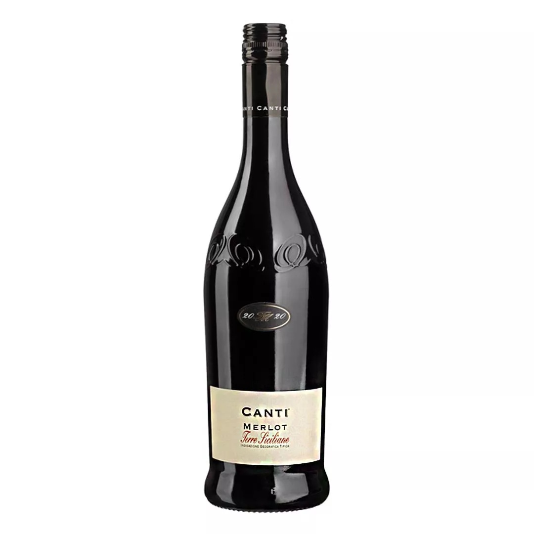 Вино Canti Merlot Terre Siciliane красное сухое 0,75л 13%