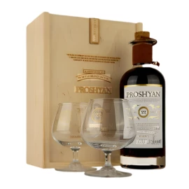 Бренди армянский Проган 22 года 0,75л 40% с бокалами