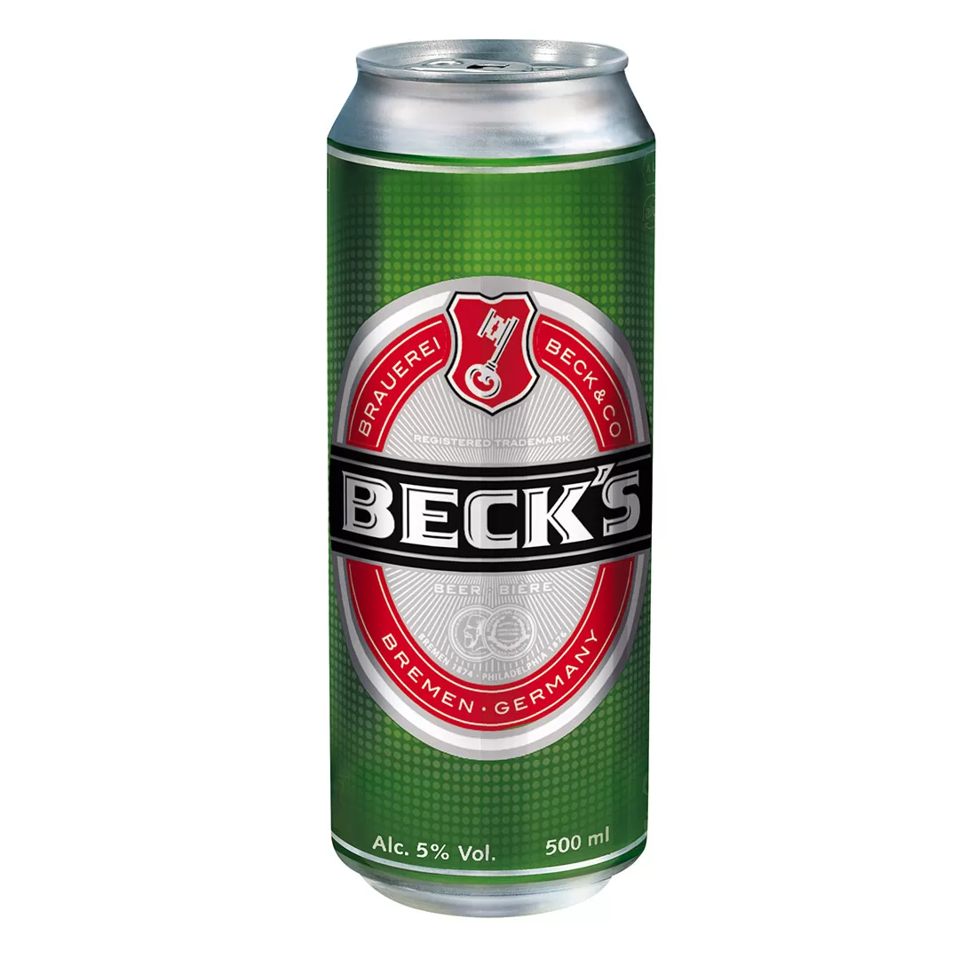 Пиво Beck's світле 0,5л 5% у бляшаній банці