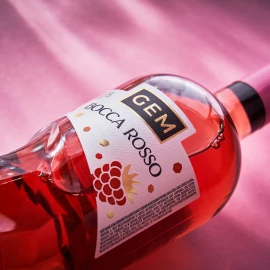 Напиток виноват слабоалк. газированный GEM Bocca Rosso полусладкий розовый (2473) 0,75л 6,9% купить