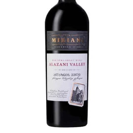 Вино Miriani Алазанская долина красное полусладкое 0,75л 11-12% купить